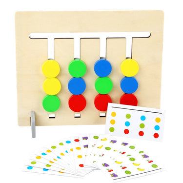 EcoToys PuzzlePro | Juego de rompecabezas educativo de madera - Juguete de pensamiento lógico para niños